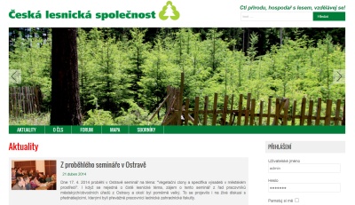 Lesnická práce pomáhala při tvorbě nového webu ČLS